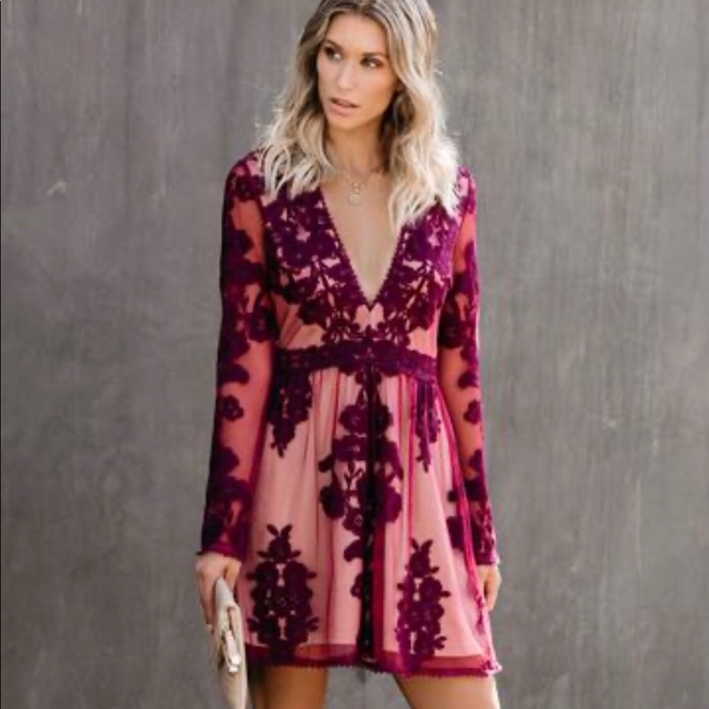 NEVER WORN VICI By Chance Long Sleeve Dress